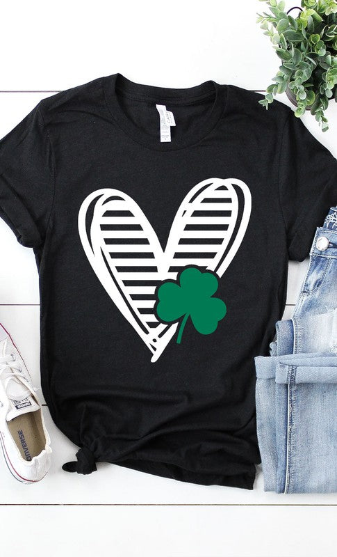 St Pattys Heart Graphic Tee PLUS