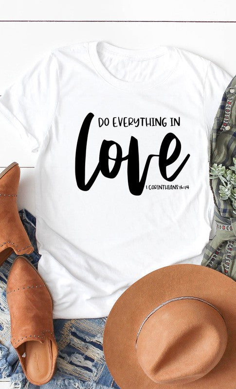 Do Everything In Love Graphic Tee PLUS