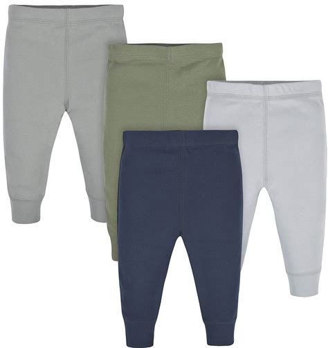 4-Pack Baby Boys Navy & Army Green Active Pants