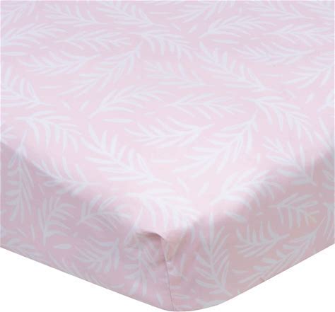 Baby Girls Leaves Fitted Crib Sheet